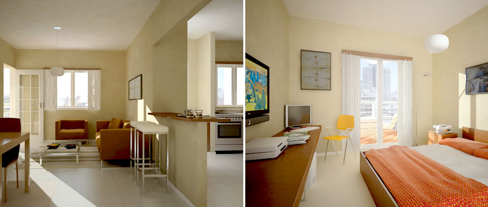 Complejo de viviendas Nuevo Centro | San Miguel | Interior unidad 2 ambientes