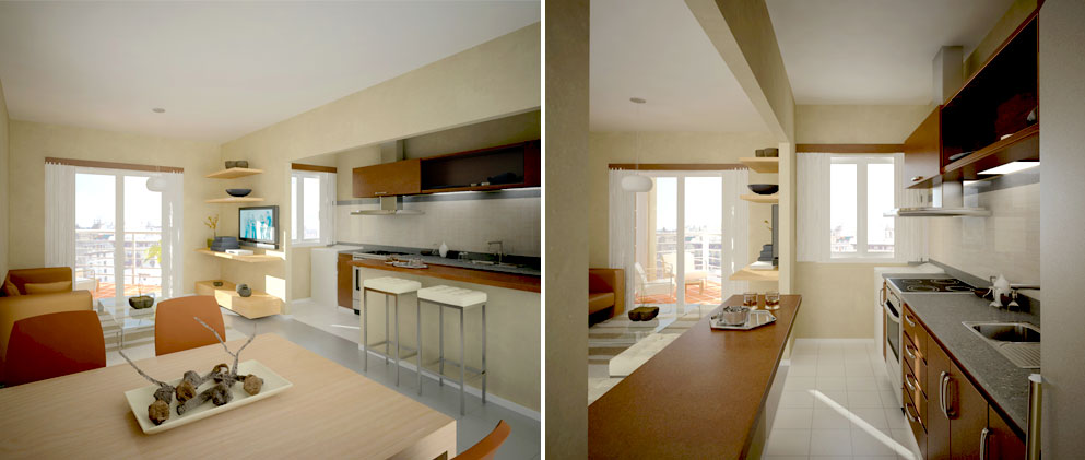 Complejo de viviendas Nuevo Centro | San Miguel | Interior unidad 3 ambientes